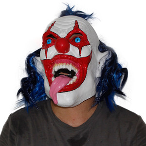 Clown <strong>Mask</strong> Horror Vampire Cosplay Costume Prop Halloween <strong>Scary</strong> Party Latex Headgear Long Tongue Dress up Latex Carnival <strong>Masks</strong> - Product Image 3
