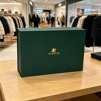 Boîtes d'emballage en papier personnalisées magnétiques de luxe pour vêtements, t-shirts, marques de vêtements