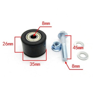 Bán Buôn Dirtbike Chuỗi Con Lăn Bánh Xe Xe Máy Chuỗi Con Lăn Ròng Rọc Tensioner Bánh Xe Hướng Dẫn 8Mm 10Mm Phổ Chuỗi Con Lăn - Product Image 1