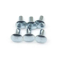 6mm 8mm 10mm en acier au carbone de qualité 4.8 8.8 10.9 12.9 jaune bleu blanc zingué Zp tête en treillis Rivet semi-tubulaire GB873