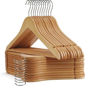 Appendiabiti in legno <span class=keywords><strong>di</strong></span> cedro all'ingrosso, multifunzionali, antiscivolo, salvaspazio, per la casa, appendiabiti naturali salvaspazio - Product Image 1