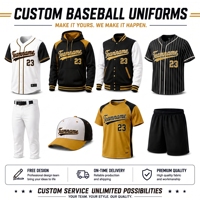 Ensemble de maillots de baseball sublimés avec logo personnalisé, ensemble décontracté pour équipe sportive, pantalon, casquette, sweat à capuche, veste, tenue d'équipe de club
