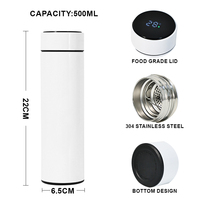 Thermos intelligent numérique avec affichage de la température LED, bouteille d'eau isotherme sous vide
