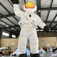 Ballon publicitaire géant gonflable en tissu Oxford, modèle astronaute et vaisseau spatial, couleur personnalisable, taille personnalisable, impression UV