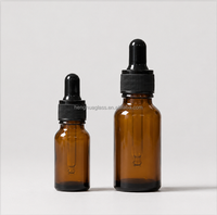 Bouteilles d'huile essentielle en verre ambré miniatures vides de 10 ml, 15 ml, 20 ml, 30 ml, 50 ml, 100 ml, flacon compte-gouttes en verre brun, emballage personnalisé