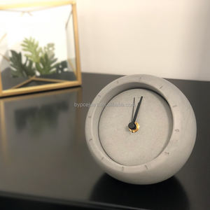 Cuarzo <span class=keywords><strong>de</strong></span> precisión <span class=keywords><strong>de</strong></span> una sola <span class=keywords><strong>cara</strong></span> contemporánea, Media Esfera <span class=keywords><strong>de</strong></span> hormigón moderno, colgante <span class=keywords><strong>de</strong></span> elegante reloj Metal, decoración <span class=keywords><strong>de</strong></span> escritorio elegante - Product Image 4