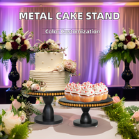 Support de centre de thé en métal pour la maison plateau de gâteau de mariage pour le dessert de fête et le présentoir de repas froids pour la pause thé et l'affichage de table