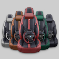 Fundas de Asiento de Coche Universales de Primera Calidad, Estilo Ejecutivo, Cuero Nappa Perforado, Transpirables, para Todas las Estaciones