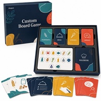 Jeu de cartes personnalisé en carton pour la formation aux allergènes alimentaires dans l'hôtellerie, 2 à 6 joueurs, emballage personnalisé
