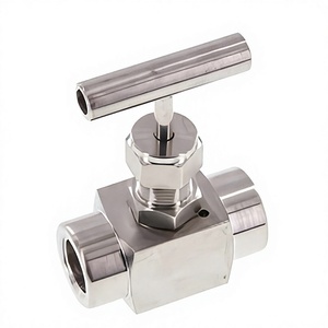 Válvula de aguja manual de alta presión de 1 pulgada (6000 psi) de Taiwán, con extremo roscado SS316/SS339L, -20°C~200°C, OEM/ODM - Product Image 1