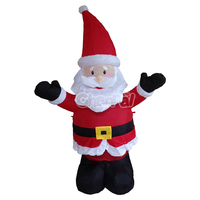 Père Noël gonflable géant de 8 pieds pour décoration extérieure de Noël, Père Noël gonflable pour cour, pelouse, jardin, fête de fin d'année