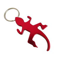 Pembuka Botol Bir Desain Kadal Gecko dari Paduan Aluminium, Logo Kustom, Ukiran Laser
