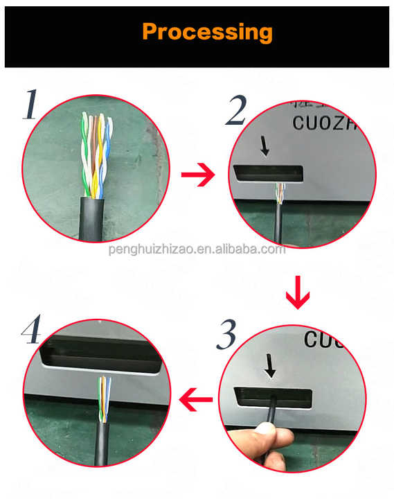 Network Cable RJ45 RJ12 Making Machine - Cat6 Wire Straightener