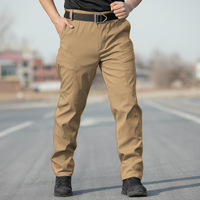 Pantalon tactique micro-extensible personnalisé pour hommes, pantalon d'entraînement multi-poches de style militaire, coupe slim, imperméable, printemps/automne