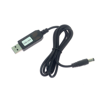 Câble adaptateur de charge rapide QC 12V 1.5A USB vers DC 5.5x2.1mm pour routeur Wifi, caméra CCTV, bande lumineuse LED, humidificateur
