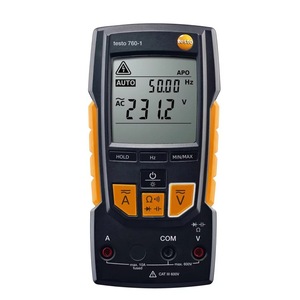 Multimètre numérique Testo 760-1, mesure de tension et de courant AC/DC 10A, usage professionnel - Product Image 1