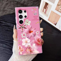 Nouvelles Coques de Téléphone Mobile Star Flower pour iPhone Séries 11-17, Coque Arrière Effet Peau pour Samsung S26U/S24P/A17, Coque Gelée