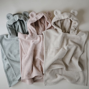 Alta quantità <span class=keywords><strong>grande</strong></span> cappuccio da esterno accappatoio quattro stagioni bagno bagno Poncho asciugamano in cotone Terry per bambini morbido per bambini senza maniche <span class=keywords><strong>telo</strong></span> <span class=keywords><strong>mare</strong></span> - Product Image 2