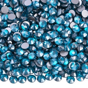 OLeeya Usine Vente en Gros 500 Couleurs Pierres Satin Couleurs Verre Dos Plat 100 Brut Non Hot Fix Strass pour Nail Art Décoration - Product Image 5
