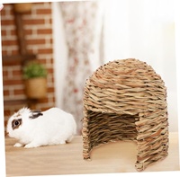 Cabane pour lapins, abri pour petits animaux, maisonnette pour lapins, château pour lapins, abri pour petits animaux, cachette pour cochon d'Inde en herbe