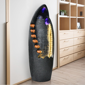 Feng Shui Ball Fountain <b>Ornament</b> Electric With Backlight Irregular Shape For Home Office Study Entryway Decoration - Product Image 3