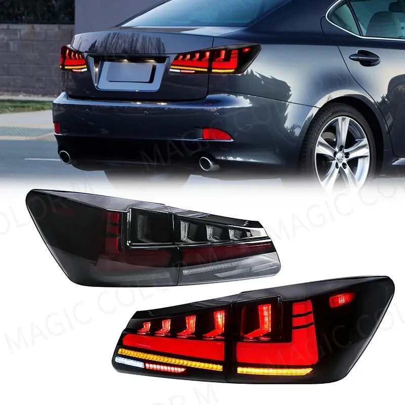 For Lexus IS250 IS350 ISF 2006 2007 2008 2009 2010 2011 2012 Tail Lamps LED Dynamic Sequential Turn Signal Brake Reverse Lights