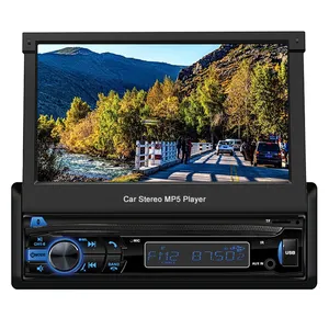 Rádio automotivo azul 7 polegadas, rádio fm, vídeo player mp5, som estéreo, dvd