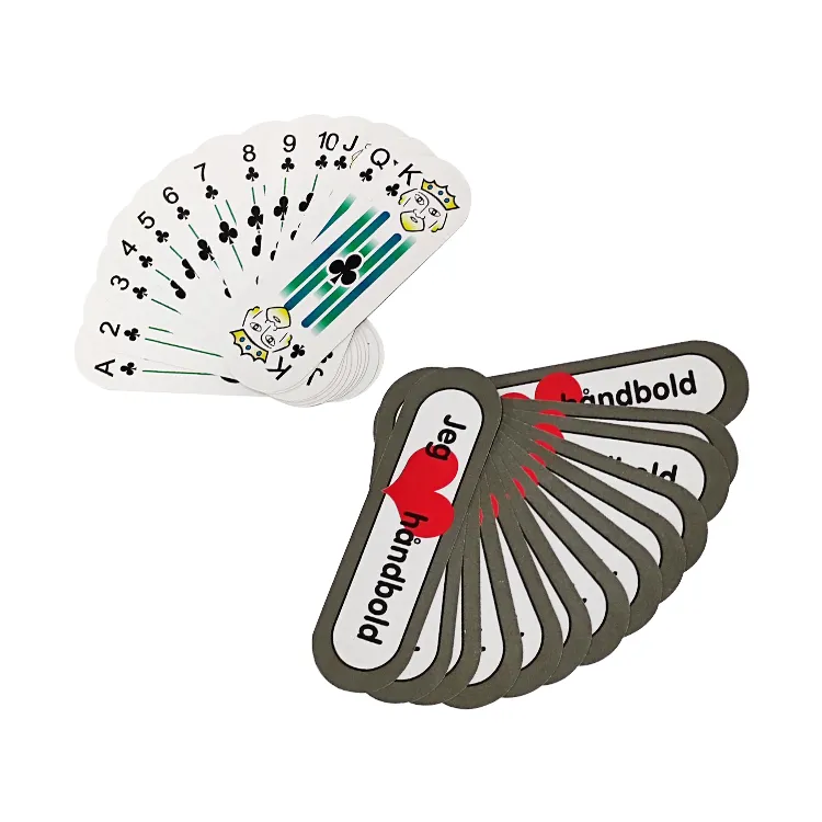 Großhändler Two Sides Offsetdruck Benutzer definierte Poker-Spielkarten mit Plastik box für Unterhaltung
