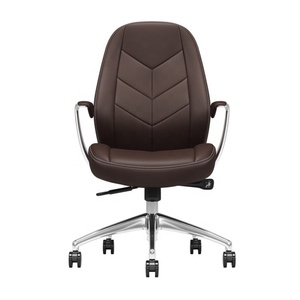 <span class=keywords><strong>Chaise</strong></span> <span class=keywords><strong>de</strong></span> <span class=keywords><strong>bureau</strong></span> pivotante <span class=keywords><strong>de</strong></span> <span class=keywords><strong>luxe</strong></span> ergonomique à dossier bas marron avec logo personnalisable, appui-tête réglable, moderne, pour la maison, le <span class=keywords><strong>bureau</strong></span> et les salles <span class=keywords><strong>de</strong></span> réunion - Product Image 3