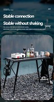 Vente en gros Table pliante portable extérieure réglable en aluminium IGT modulaire pliable durable randonnée BBQ Camping pique-nique pour événement