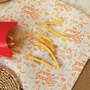 Greaseproof <strong>Paper</strong> Custom Waterproof Packing <strong>Black</strong> <strong>Paper</strong> logo Printed Burger Wrapping <strong>Paper</strong> High Quality