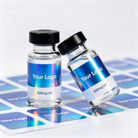 Étiquettes en vinyle imperméables personnalisées de qualité supérieure avec forme sur mesure et adhésif durable pour flacons en verre de 3 ml, 5 ml, 10 ml
