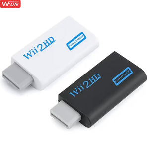 Adaptateur en plastique <span class=keywords><strong>pour</strong></span> convertisseur <span class=keywords><strong>Wii</strong></span> vers HD, prend en charge l'audio Full HD 1080p <span class=keywords><strong>pour</strong></span> <span class=keywords><strong>Wii</strong></span> - Product Image 1