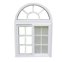 Finestre ad Arco in PVC Moderne con Griglia e Design ad Arco, Finestra Scorrevole a Doppio Vetro - Product Image 6