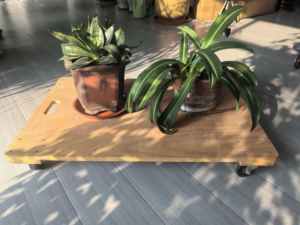 عربة نقل خشبية رباعية العجلات لنقل الأثاث والأدوات - Product Image 3