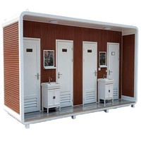 Toilettes mobiles de haute compatibilité fournies par le fabricant, unités sanitaires extérieures pour zones touristiques et campings, accessibles et personnalisables