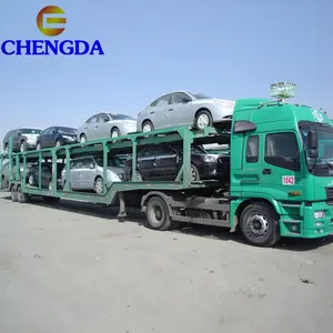 2轴3轴汽车载体卡车拖车出售在迪拜汽车载体拖车
