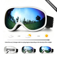 Masques de ski avec protection UV400, lunettes de sport pour la neige, lunettes de sécurité pour le ski OEM, verres polarisés, lunettes de snowboard, vente en gros, personnalisables