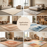 Tapis artistique 3D Dragon QIANQIAO, tapis sculptural en laine fait main pour salon moderne de luxe et décoration zen orientale