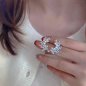 22536 Plateau vide en argent S925 pour accessoires de perles DIY, pour perles rondes de 9-15 mm, boucle d'oreille tendance pour boucles d'oreilles fines à clous, bijoux DIY - Product Image 4