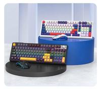 T-Wolf Tf780 Mechanische Tastatur Mauspad Combo RGB Rote Schalter 3-Modus Bluetooth Kabellos Gaming 3-in-1 Set für PC Laptop Gamer