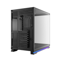 Caja de computadora SAMA PC de vidrio templado ATX CPU Gaming Gabinete de PC de escritorio Chasis de computadora con pantalla
