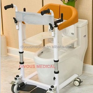 Multi-Function Manual Transfer <b>Chair</b> & <b>Commode</b> Lifting Machine Nursing Rehabilitation Therapy Supplies - Product Image 6