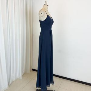 فستان سهرة مخصص للبيع بالجملة من مصنع TEENYEE فساتين وصيفة العروس فساتين حفلات زرقاء ومظلمة للسيدات أنيقة - Product Image 6