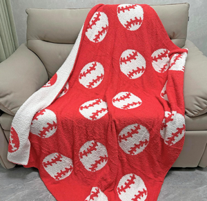 Coperta personalizzata con motivo da calcio, perfetta biancheria da letto leggera per una coperta sportiva da Rugby morbida <span class=keywords><strong>e</strong></span> calda <span class=keywords><strong>e</strong></span> felpata - Product Image 1
