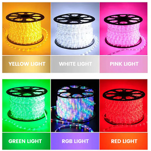 Lumière extérieure <span class=keywords><strong>de</strong></span> corde <span class=keywords><strong>de</strong></span> 11mm LED IP65 matière plastique 220v/110v éclairage décoratif à 2 fils <span class=keywords><strong>pour</strong></span> la décoration <span class=keywords><strong>de</strong></span> vacances <span class=keywords><strong>de</strong></span> Noë<span class=keywords><strong>l</strong></span> 110v - Product Image 2