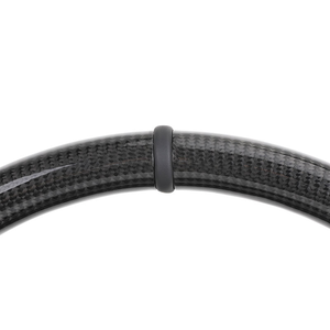 Volant personnalisé en cuir semi-synthétique et fibre de carbone pour Mercedes Benz Classe E W213 W212 W176 W221 W222 C292 <span class=keywords><strong>GLE</strong></span> W166 53 63 <span class=keywords><strong>E53</strong></span> <span class=keywords><strong>AMG</strong></span> - Product Image 4