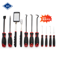 Kit de 11 outils de démontage en acier au carbone chromé avec racloir pour joints d'étanchéité, extracteur de vis ou outils de retrait de joints toriques