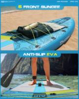 PF Vente en gros OEM Logo gonflable sup Paddle Board sup Planche de pêche Stand up Paddle Board Paddle Surf sup avec siège de kayak