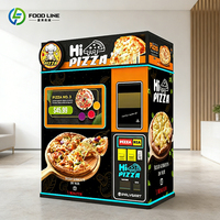 Distributeur automatique de pizzas, distributeur de pizzas entièrement automatique pour l'extérieur, machine à vendre des pizzas